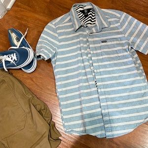 Volcom Button Down shirt Medium Cotton Short-sleeve